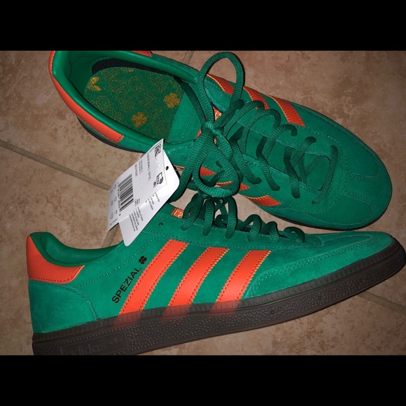 adidas spezial green orange